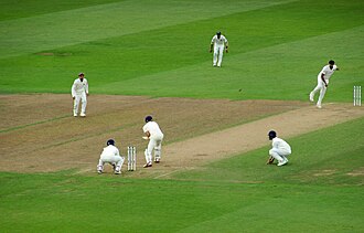 R Ashwin bowling for India at Trent Bridge, 2018