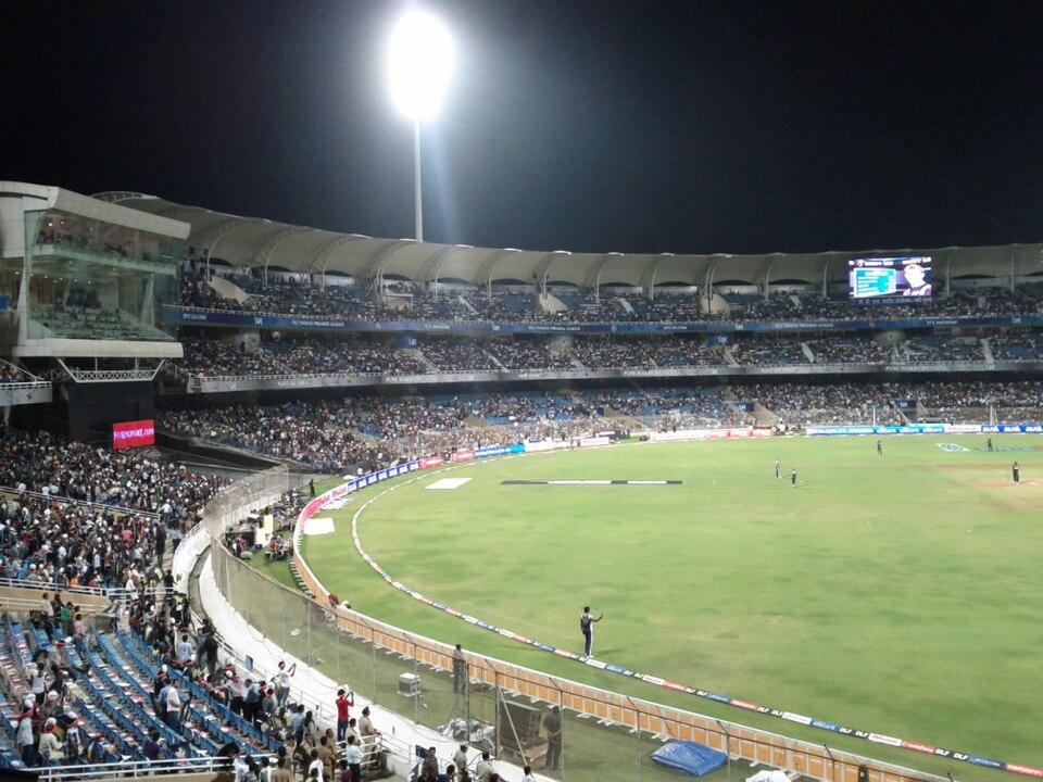The DY Patil Stadium, Navi Mumbai, during Pune Warriors vs Kolkata Knight Riders, May 2011